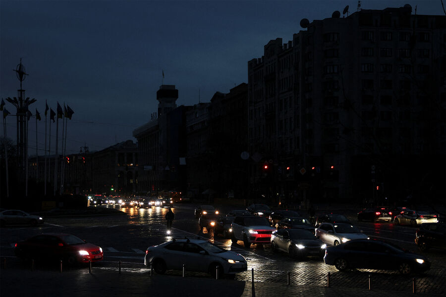 Kyjevské úřady uvedly, že polovina občanů nemá elektřinu