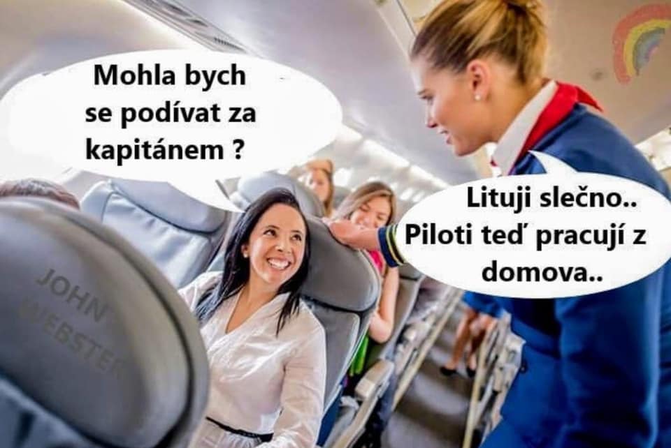 piloti letadel začali během karantény koronaviru pracovat z domova