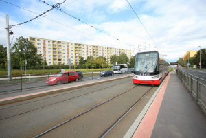 Ulice Evropská Praha 6 - Vokovice v blízkosti sídliště červený Vrch