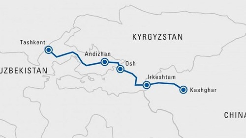 Stavba železnice Čína-Kyrgyzstán-Uzbekistán