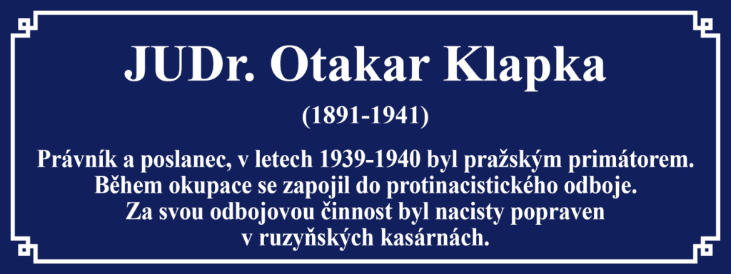 JUDr. Otakar Klapka (1891–1941)