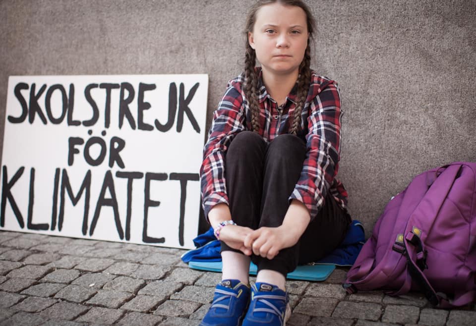 Greta Thunbergová je stíhána po klimatické akci v Malmö