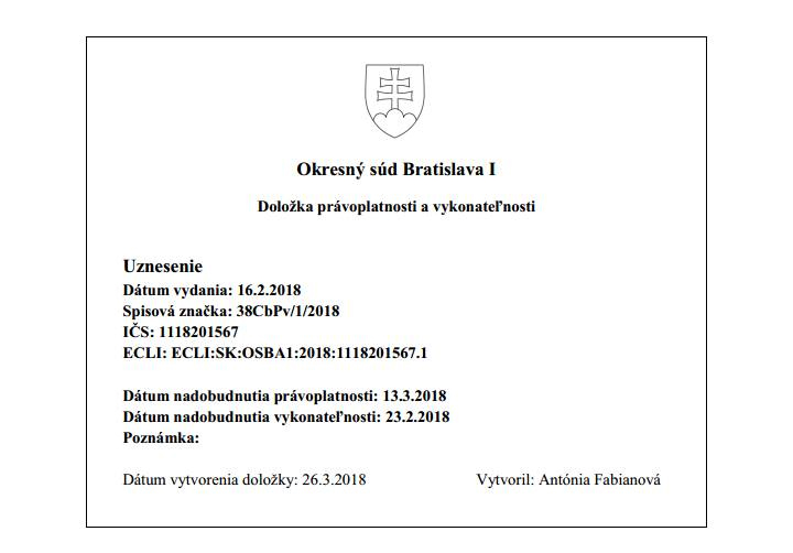 soudní zákaz provozování UBER na Slovensku